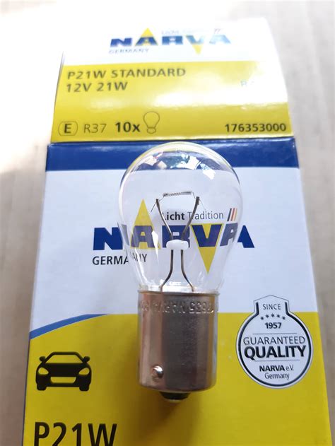 10pcs Narva Bulb Single Contact 1141 12v BIG 17635 P21W 12v 21W