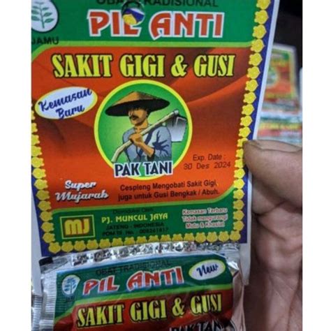 Jual Pak Tani Sakit Gigi 1 Slop Jamu Herbal Anti Cap Pak Tani Obat