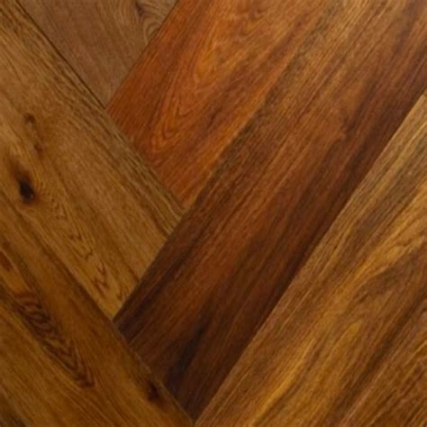 Chene Herringbone Engineered Smoked Oak Brushed And Matt Lacquered Wood Flooring From Click It