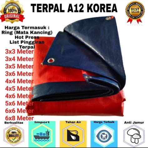 Jual Terpal A Korea Super Tebal Ukuran X A Cina Birusi X