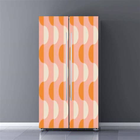 Amazon Self Adhesive Vinyl Refrigerator Wrap Set S Mid Century