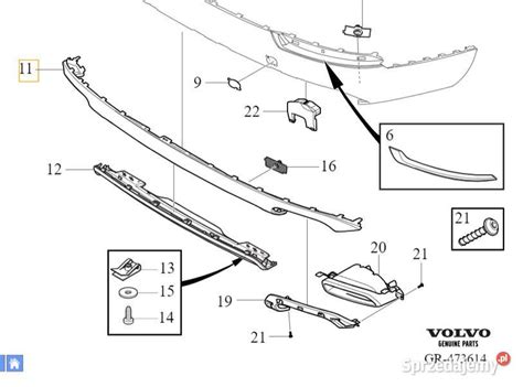 Volvo Xc Ii Dyfuzor Dokladka Spoiler Zderzak Tyl Srebrna Bielany