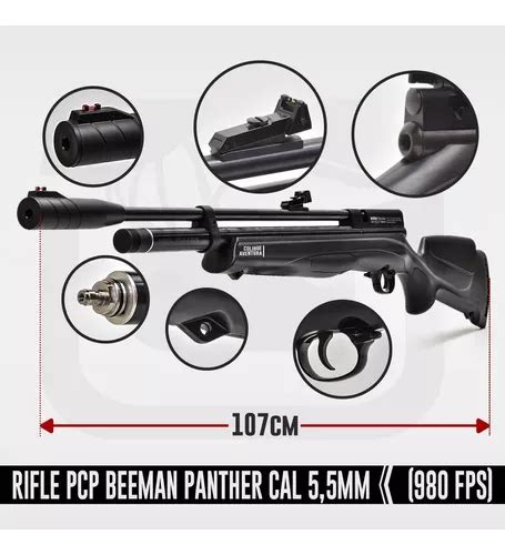 Rifle Beeman Panther Cal Mm Inflador Mira Telescopica En Venta