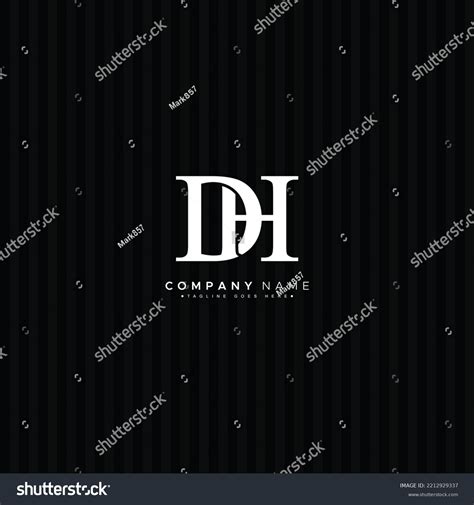 Logo Dh Over Royalty Free Licensable Stock Vectors Vector Art