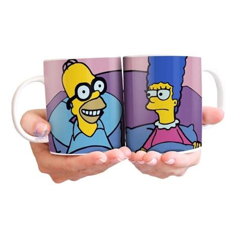 Taza Cer Mica Simpsons Homero Marge Cu Ntamelo Todo Anteojos