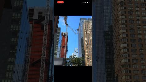 Nyc Crane Collapse During Fire On Top Of Manhattan High Rise Under