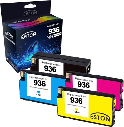 Amazon.com: 936 936XL Ink Cartridges Replacement for HP 936 936 XL Ink ...