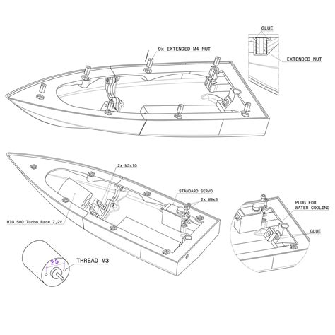3d Printed Rc Boat Etsy