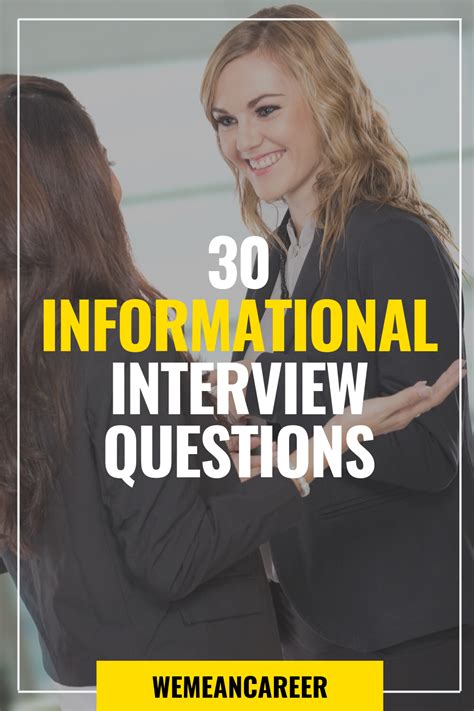 30 Questions To Ask In An Informational Interview Job Interview