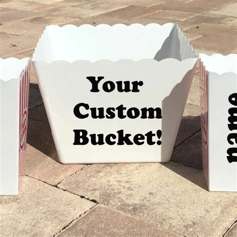 Personalized Popcorn Bucket Etsy