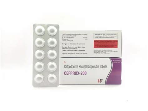 Cefoprox Cefpodoxime Proxetil Despersible Tablets 200mg At Rs 2250 Box