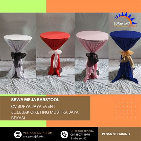 Rental Meja Barstools Di Jakarta Timur Murah Standar Hotel