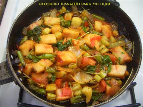 Recetario Spanglish Para Mis Hijos Stir Fry De Vegetales Y Palitos De