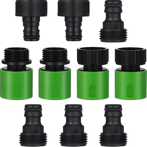 Himition 10 Pcs Quick Release Garden Hose Connectors 3/4 Inch Thread