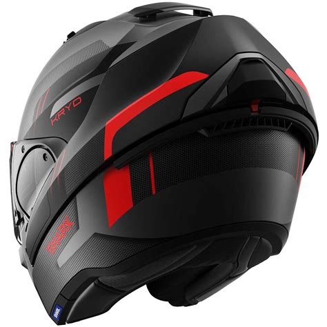 Modular Motorcycle Helmet P J Shark Evo Es Kryd Matt Anthracite Black