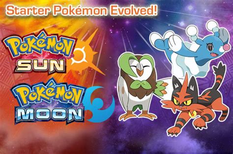 Pokemon Sun And Moon Starters Evolution Revealed As Demo Release Date