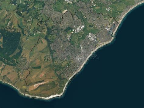 Eastbourne England Great Britain High Res Satellite No Lege Stock