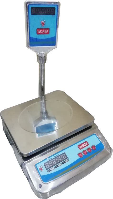 Vasaba Table Top 30 Kg Stainless Steel Weighing Machine 2 G 5 G 230