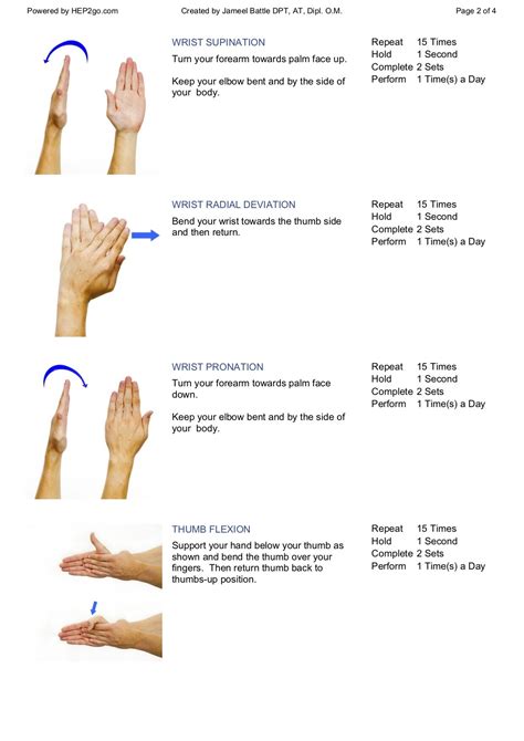 Finger Sprain Exercises