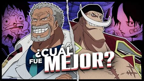 Cuál fue EL MEJOR PERSONAJE de Marineford Garp o Barbablanca One