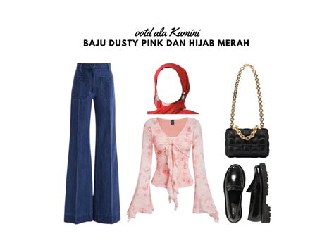 10 Warna Hijab Yang Cocok Dengan Baju Dusty Pink