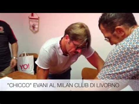 Chicco Evani All Inagurazione Del Milan Club Livorno