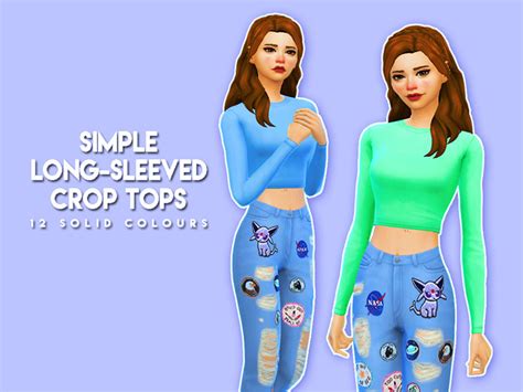 Sims 4 CC Best Long Sleeve Shirts For Girls FandomSpot