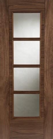 Mendes Internal Pre Finished Walnut Iseo 4 Light Semi Solid Door MODA