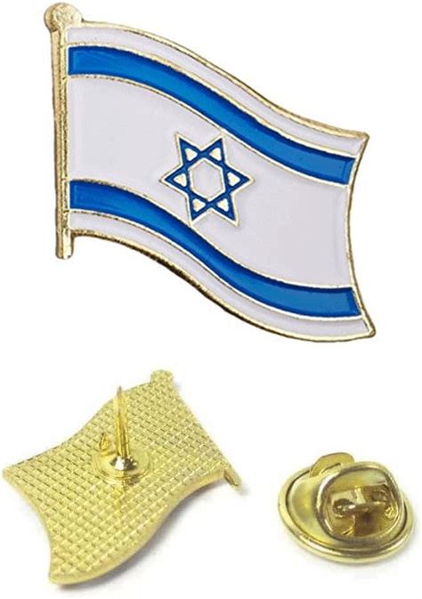 3 Israel Flag Lapel Pin Jew Support Patriotic Tie Tack Hat