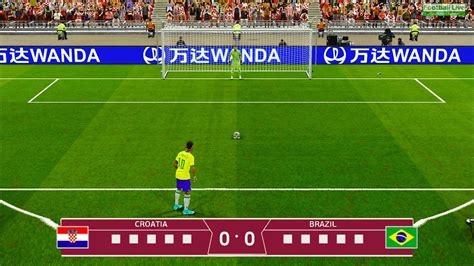 Croatia Vs Brazil Penalty Shootout Fifa World Cup 2022 Neymar Vs Modric Pes Gameplay