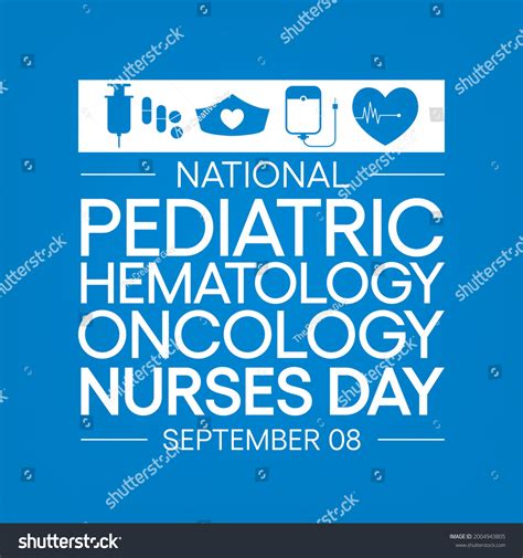National Pediatric Hematology Oncology Nurses Day Stock Vector (Royalty