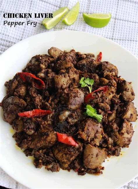 CHICKEN LIVER PEPPER FRY CHICKEN LIVER RECIPES