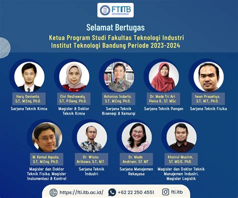 Selamat Bertugas Kepada Para Ketua Program Studi Fakultas Teknologi