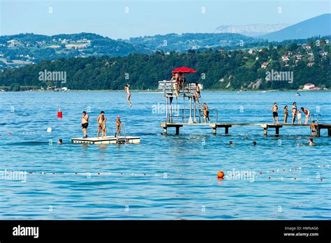 France Savoie Aix Les Bains Beach Bourget Du Lac Immagini E Fotografie