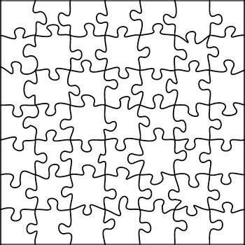 Puzzle Template By Yidish Graphics Tpt