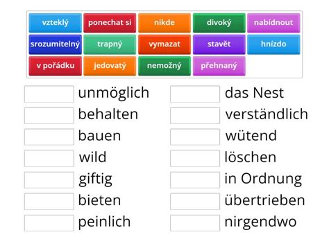 Wortschatz L Match Up