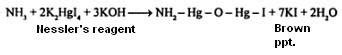 Pls give the reaction between nessler's reagent and ammonia - Chemistry ...