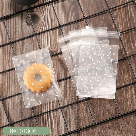 100 Approx Polka Dot Resealable Cute Bags For Bakery Etsy