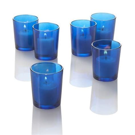 Set Of 12 Eastland® Blue Votive Holders Blue Votive Candles Blue Votive Candles