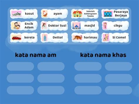 Kelaskan Kata Nama Am Dan Kata Nama Khas Group Sort