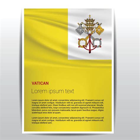 Vatican flag design vector 14384640 Vector Art at Vecteezy