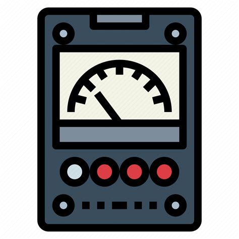 Energy Measuring Technology Voltmeter Icon Download On Iconfinder