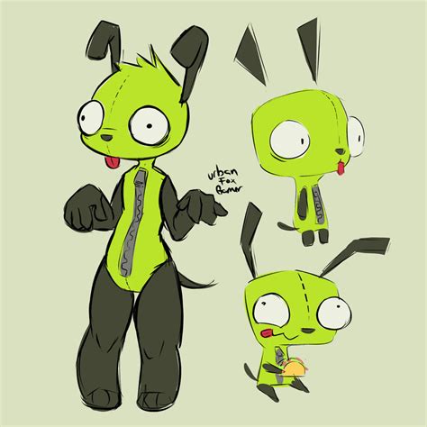 Gir Invader Zim By Urbanfoxgamer On Deviantart