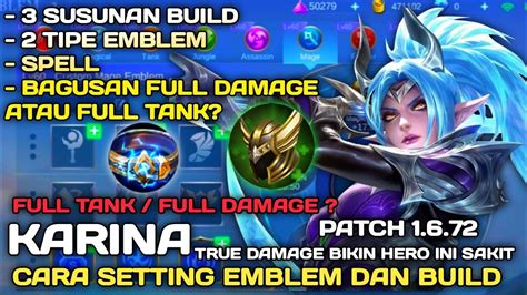 Patch Cara Setting Emblem Dan Build Karina Tersakit