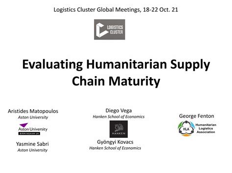 Pdf Evaluating Humanitarian Supply Chain Maturity Dokumen Tips