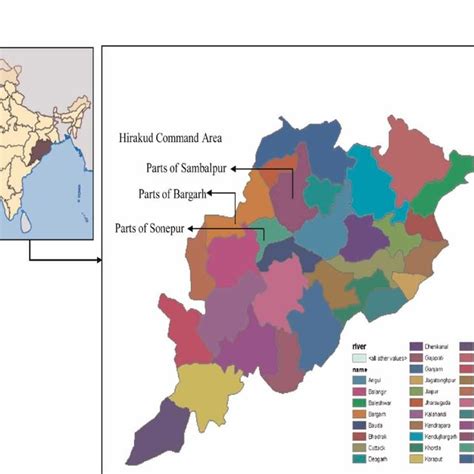 Hirakud Dam In India Map