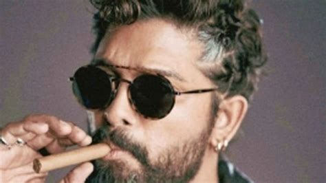 Allu Arjun Poses With A Cigar In New Photoshoot Pushpa Star S New Ad