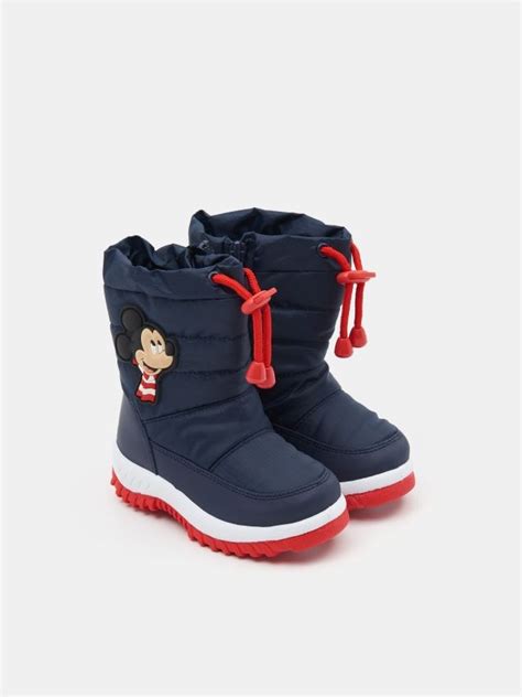 Mickey Mouse Snow Boots Color Navy Sinsay Z X