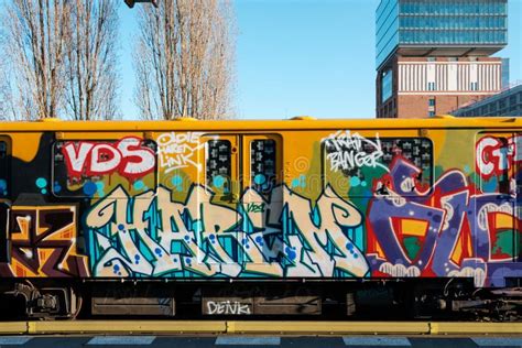 Train graffiti stock photo. Image of color, graffiti - 13259958