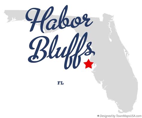 Map of Habor Bluffs, FL, Florida